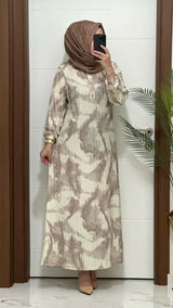 Kalıbı ve Duruşu Harika Pınar Elbise Stokta Ürün kodu :25361